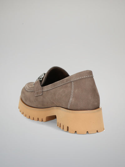 NUBUCK SHOES - BROWN