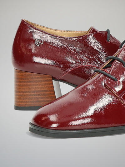 LEATHER SHOES - BURGUNDY