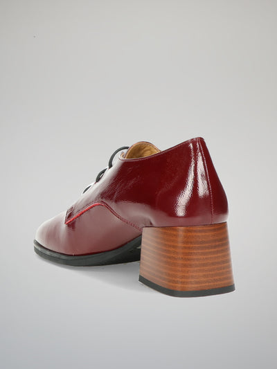 LEATHER SHOES - BURGUNDY