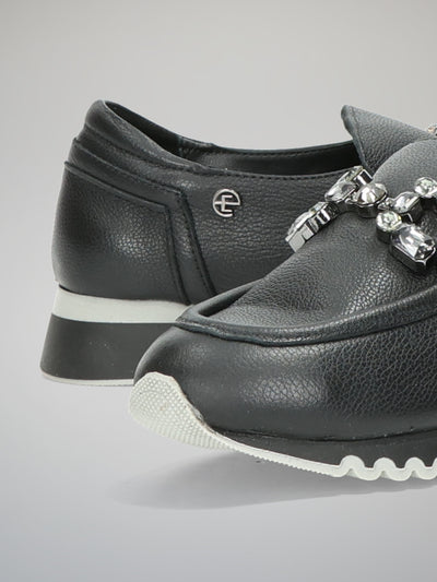 LEATHER SHOES - BLACK
