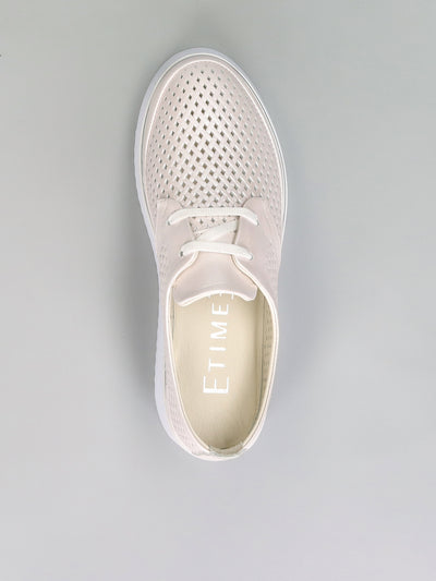 LEATHER LOW SHOES - WHITE
