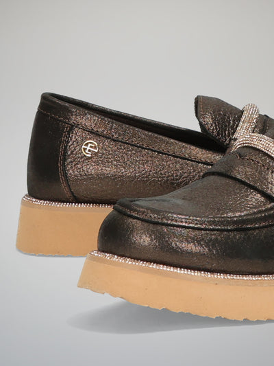 LEATHER SHOES - BROWN