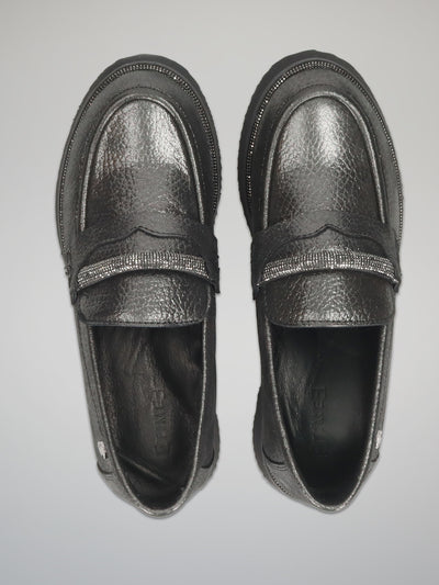 LEATHER SHOES - METALLIC