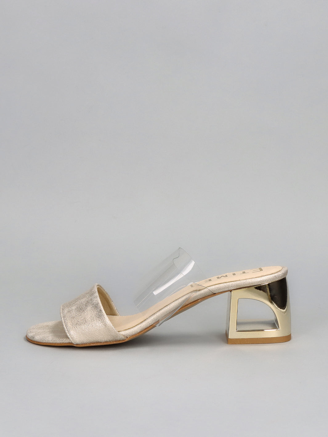 LEATHER SLIPPERS - GOLD