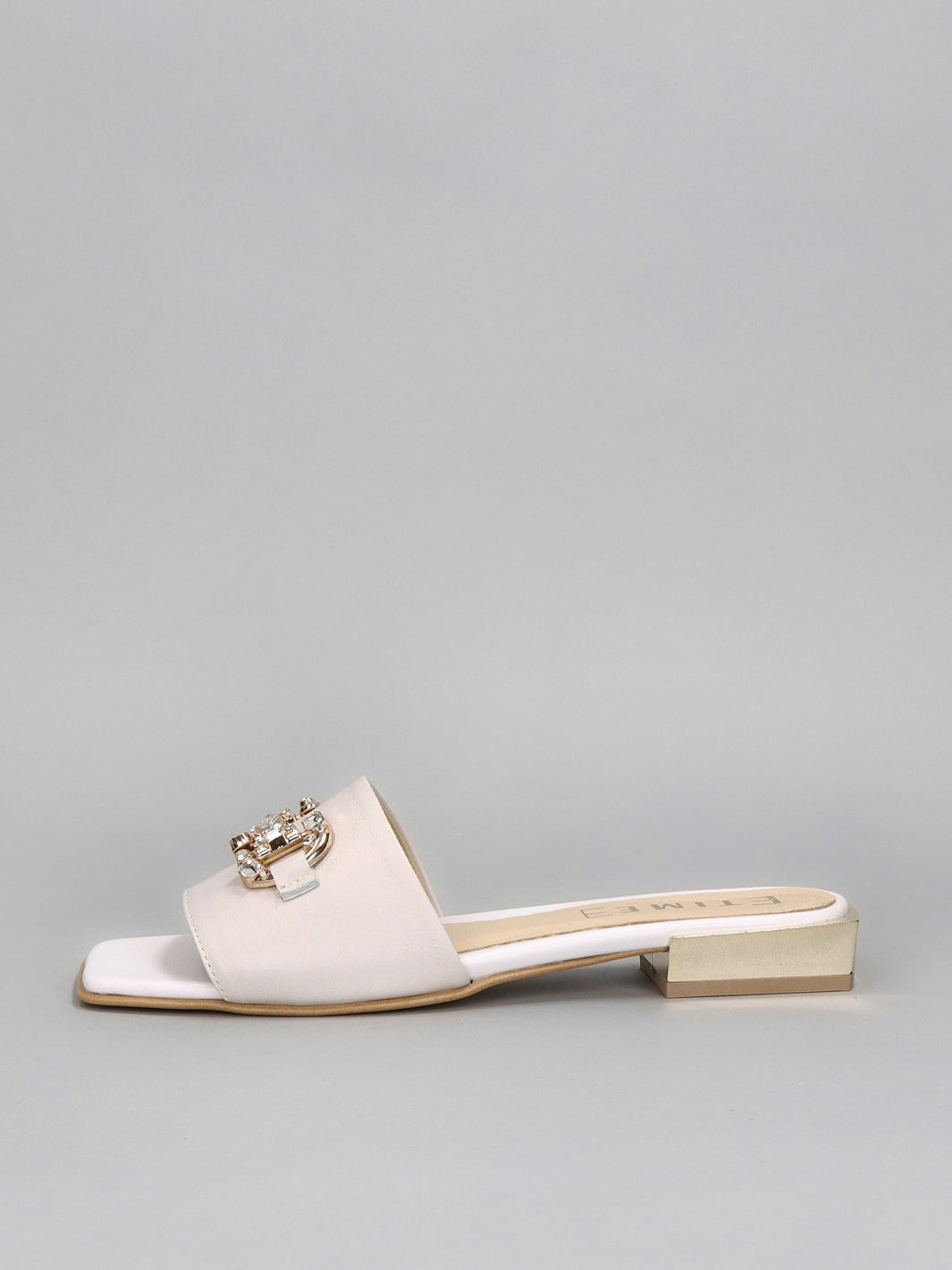 LEATHER SLIPPERS - WHITE