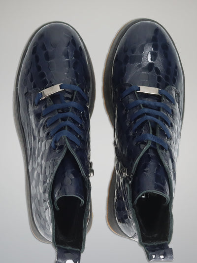 ANKLE SHOES - DARK BLUE
