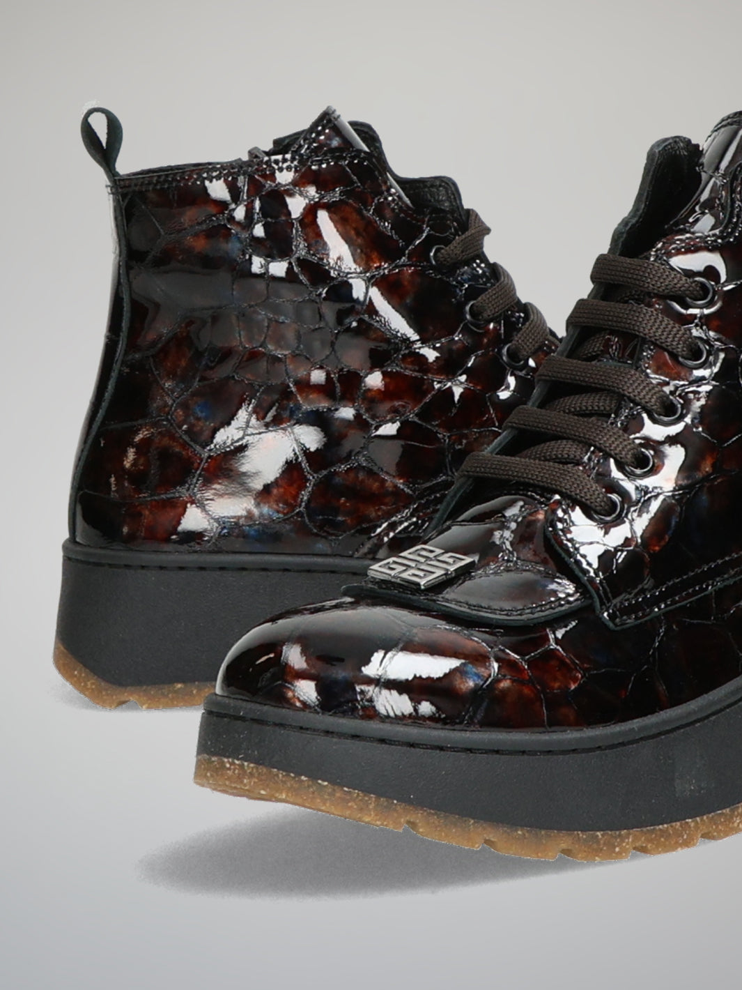 STYLISH ANKLE BOOTS - BROWN