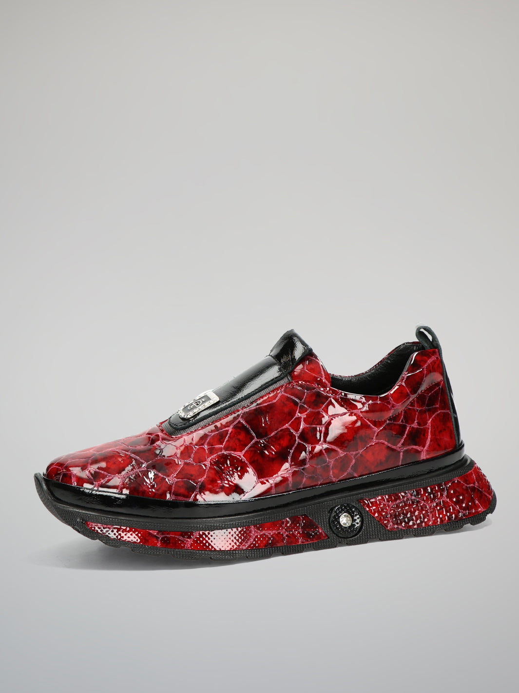 LEATHER SNEAKERS - RED