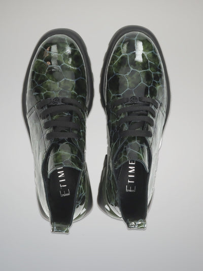 LEATHER SHOES - GREEN