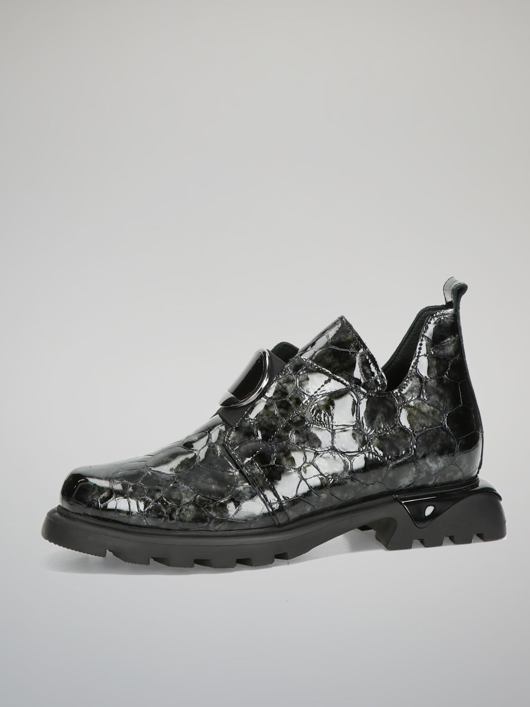 LEATHER SHOES - DARK GREY