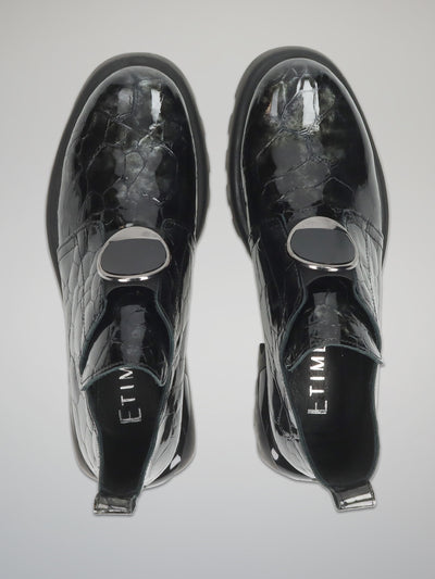 LEATHER SHOES - DARK GREY