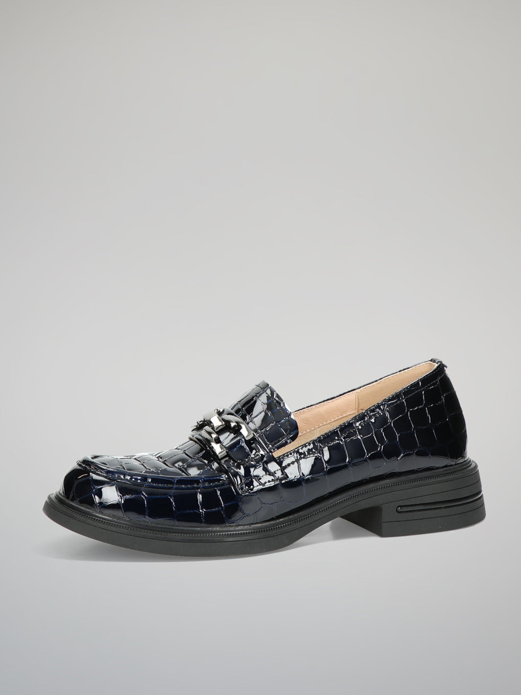 LEATHER SHOES - DARK BLUE