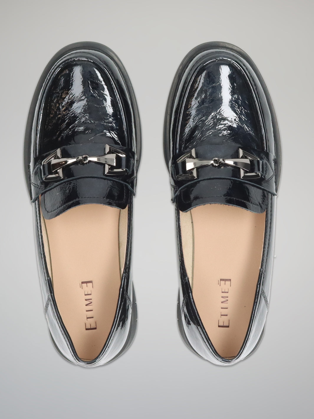 LEATHER SHOES - GREY/BLACK