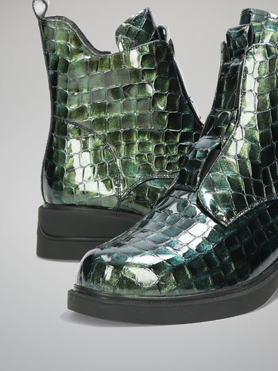 ANKLE BOOTS - GREEN
