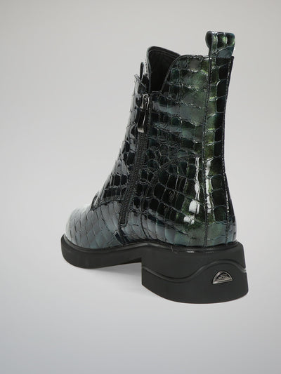 ANKLE BOOTS - GREEN