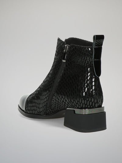 ELEGANT ANKLE BOOTS - BLACK