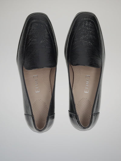 LEATHER SHOES - BLACK