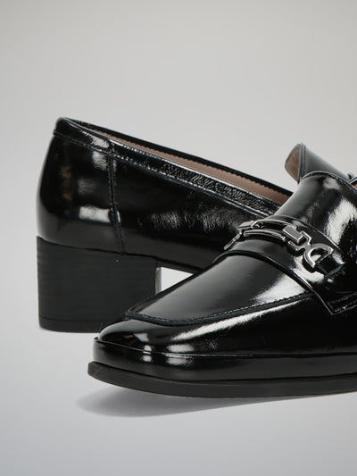 LEATHER SHOES - BLACK
