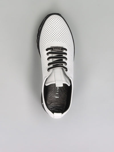 LEATHER SNEAKER - WHITE