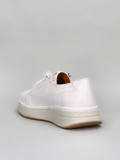 LEATHER SNEAKER - WHITE