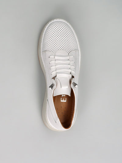 LEATHER SNEAKER - WHITE