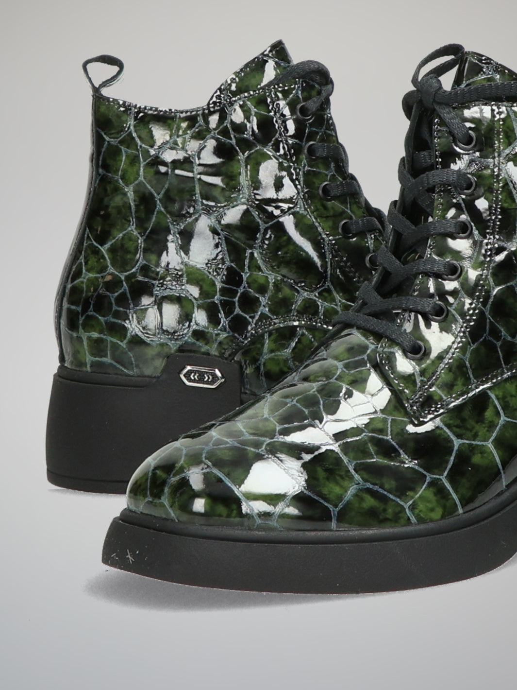 STYLISH ANKLE BOOTS - GREEN