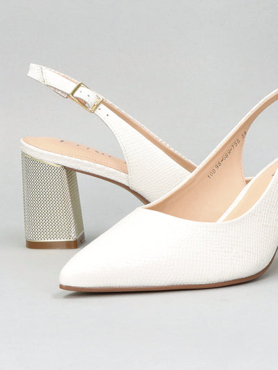 LEATHER SLINGS - WHITE