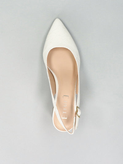 LEATHER SLINGS - WHITE
