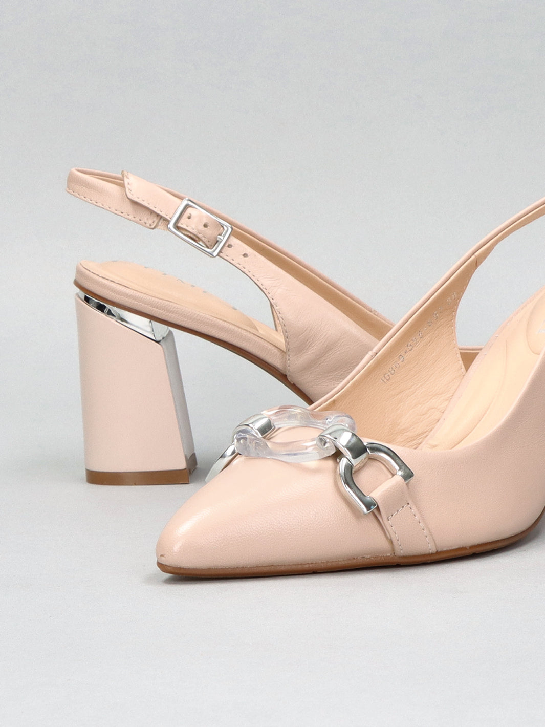 LEATHER SLINGS - LIGHT PINK