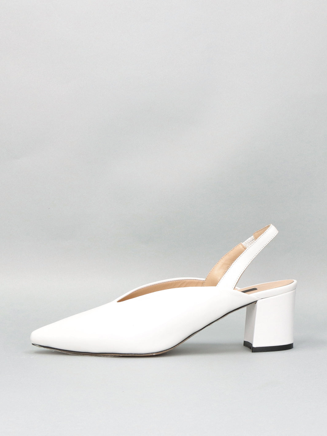 LEATHER SLINGS - WHITE