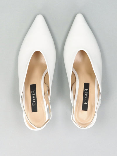 LEATHER SLINGS - WHITE