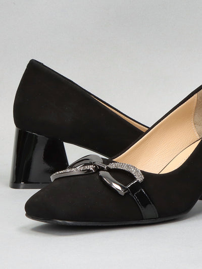 SUEDE PUMPS - BLACK
