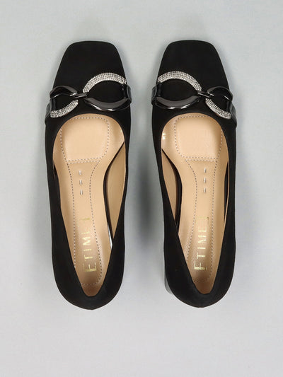 SUEDE PUMPS - BLACK
