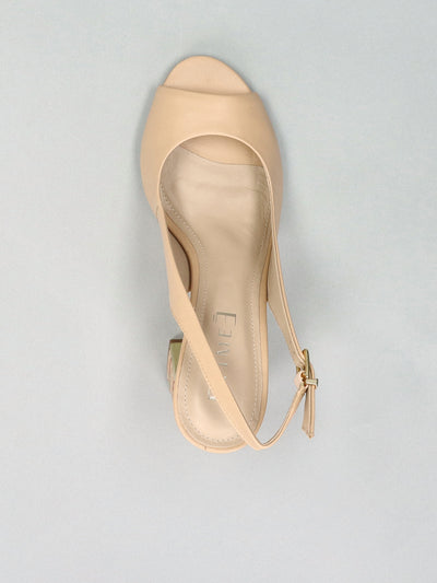 LEATHER SANDALS - BEIGE